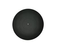 Turntable Record Slip Mat Turntable Platter Mat Silicone Rubber Design Universal For LP Vinyl Record Players Phonograph(Black)