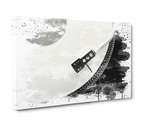 Turntable Record Vinyl Player V3 Canvas Print for Living Room Bedroom Home Office Décor, Wall Art Picture Ready to Hang, 30 x 20 Inch (76 x 50 cm)