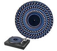 Turntable Slipmat | 12Inch Optical Illusion Music Accessories - Optical Illusion Record Turntable Slipmat,for Family Friends Dj Music Lovers Art Display Musical Listening