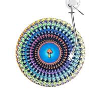 Turntable Slipmat - 12Inch Optical Illusion Pad | Animated Visual Record Player Pad for Dj,for Family Friends Dj Music Lovers Art Display Musical Listening