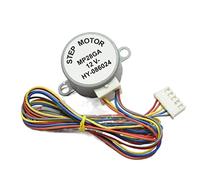 turntable variable MP28GA Motor, Air Conditioner Motor, Wind Guide Motor, Sweeping Wind Motor, 28BYJ48 Synchronous Motor, Flat Shaft 12V DC Motor synchronous blinds (Color : 42mm line motor)