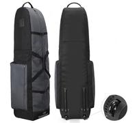TurnWay Foldable Golf Travel Bag, Heavy Duty 900D Polyester Club Bag Waterproof Carry Bag Travel Case Cart Bag with Wheels, Soft-Sided Spacial Size for Golf GearTransportation (Grey)