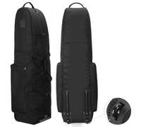 TurnWay Foldable Golf Travel Bag, Heavy Duty 900D Polyester Club Bag Waterproof Carry Bag Travel Case Cart Bag with Wheels, Soft-Sided Spacial Size for Golf GearTransportation (Black)