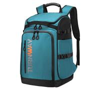 TurnWay Ski/Snowboard Boot Bag/Skating Bag | Excellent for Store and Transport Gear, Jacket, Helmet, Goggles, Gloves & Accessories (Blue-Black )