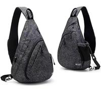 TurnWay Water-Proof Sling bag/Crossbody Backpack/Shoulder Bag with USB Charging Port for Travel, Hiking, Cycling, Camping (Star)