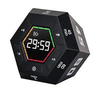 Turodeuo 1 PCS Pomodoro Productivity Black Plastic 3, 5, 15, 30, 45, 60 Minute Preset Smart Countdown