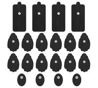 Turodeuo 10 Pairs Unit Electrode Pads,3.5mm Snap Replacement Pads for Electrotherapy Reuse More Than 30 Times