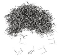 Turodeuo 1000Pcs 0.6mm S Wave Staples for Car Bumper Bodywork Plastic Stapler Repair Kit 0.6mm Wave Staples Soldering Tools