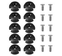 Turodeuo 10Pcs Deck Line Guide Slotted Round Out Pull Rope Buckle Fitting Accessories for Kayak Canoe Boat