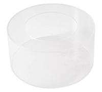 Turodeuo 1Pc Round Acrylic Cake Display Board Cake Edge Smoother Scraper Cake Tray DIY Round Decor Cake Refillable Board(B)