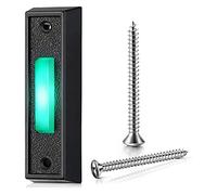 Turodeuo 1PCS Wired Doorbell Button with LED Light, Replacement of Doorbell Ring Button, Wall Mounted Door Opener Switch