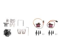 Turodeuo 1Set DC 4.8-5V Dual Servo Gimbal Bracket With 2PCS 9G Steering Gear For RC FPV Drone (A)