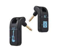 Turodeuo 2.4G Wireless Guitar System Rechargeable Guitar Transmitter Receiver 48K/16bit Real-Time Transmission Rotatable Plug,B
