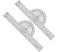 Turodeuo 2 PC Plotter Plotting Tool Aviation Plotter Charts Air Navigation Plotter Pilot Accessories Transparent for Pilots Navigation