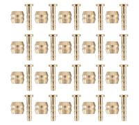 Turodeuo 20Pcs Bicycle Brake Olive Brass Connecting Insert Kit for BH59 Hydraulic Disc Brake Hose,4