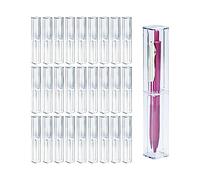 Turodeuo 25Pcs Clear Acrylic Pencil Case Reusable Pen Gift Box Set Empty Plastic Pen Storage Container