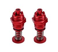 Turodeuo 2Pcs 35mm Height Push Butto Hatch Cabin Spring Cover Lock for RC Boat Ship Body Shell Spare Parts Red