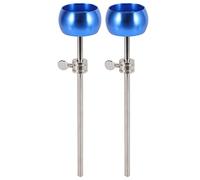Turodeuo 2Pcs Drum Pedal Beater Aluminum Alloy Hammer Head Percussion Instrument Accessory Parts,Blue