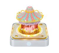 Turodeuo 3D Memo Pads Paper Desk Calendar 2025, 2025 Calendar 3D Notepad Artopad Carving Gift Desktop Decoration with LED Lights
