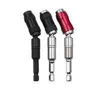 Turodeuo 3Pcs Magnetic Pivot Drill Bit Holder, Magnetic Swiveling Bit Tip Holder, Quick Release Flexible Screwdriver Bit Holder A