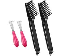 Turodeuo 4Pcs Hair Brush Cleaning Tool Comb Cleaning Hairbrush Hair Brush Cleaner Rake for Removing Dirt Home and Salon Use