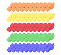 Turodeuo 50 Pcs Non-Nuclear Professional Referee Whistle Whistle Plastic Life-Saving Whistle Special for Game