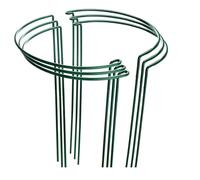 Turodeuo 6 Pack Large 60cm Tall Bow Plant Support Stakes, Strong Metal Garden Supports Half Round Flower Hoops