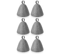 Turodeuo 6Pcs Sauna Hat Felt Bath Hat Protection Absorbent Sauna Cap for Sauna Shower Bath Steam Room Replacement