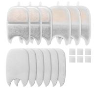 Turodeuo 6Set Replacement Filters&Sponges for 135 Fl Oz/4L Cat Water Fountain Filter Triple Filtration Pet Fountain Filter