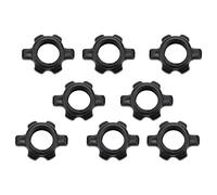 Turodeuo 8Pcs Dumbbell Bar Nut Anti-Slip Collars Screw Clamps for Dumbell Weight Lifting Fitness Equipments Accessories