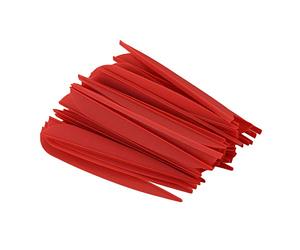 Turodeuo Arrows Vanes 4 Inch Plastic Fletching for DIY Archery Arrows 50 Pack