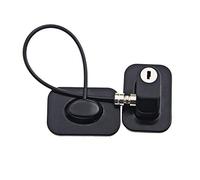 Turodeuo Baby Window Restrictors with Lock Cable, No Screws Required to Avoid Damage and Protect The, Black