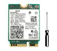 Turodeuo BE200 WIFI 7 Wireless Wifi Card WiFi 6E BE200NGW Bluetooth 5.4 802.11AX Tri-Band M.2 NGFF Network Adapter Easy to Use