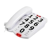 Turodeuo Big Button Phone for Elderly Seniors, Home Land Line Phone One Key for Help Telephone for the Visually Hearing Impaired