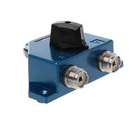 Turodeuo CA-201 Antenna Switcher Radio Antenna Coax Switch UHF Manual Aerial Female Connector Adapter Converter CB Radio Antenna Coax Switch Y98A