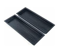 Turodeuo Concrete Molds, Wooden Boards Shape Concrete Mould, DIY Plastic Molded Paving Mold, Garden Stepping Stone Mold, 2 Pack