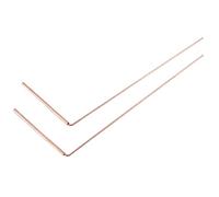 Turodeuo Copper Dowsing Rod Pure Copper 2PCS Divining Rods - for Divining Water, Treasure(A) Easy to Use Gold