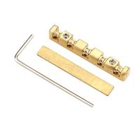 Turodeuo Electric Guitar Brass Nut 42mm Height Adjustable Brass Roller Nut Guitar Nut 6 String Electric Guitar Replacement Parts