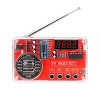 Turodeuo FM Radio DIY Kit Electronic Assembly Soldering Practice Kit 50-108 MHz Receiver with LCD Display