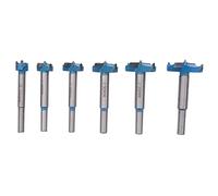 Turodeuo Forstner Drill Bit Set,15-40mm 6 Pcs Carbide Forstner Bits High Speed Steel Wood Tool