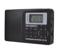 Turodeuo Full Band Radio AM/SW/LW/TV/FM Radio Full Frequency Receiver Receiving FM Radio with Timing Alarm Clock Portable Radio