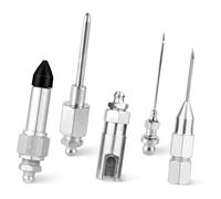 Turodeuo Grease Needle Nozzle Grease Needle Tool Dispenser Rubber Joint Grease Grease GunNozzle Tip,for Hard-Reach Fittings Kit