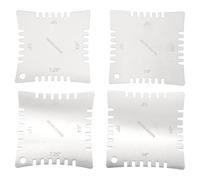 Turodeuo Guitar Notched Radius Gauges for Measuring Fingerboard Radius Pack Of 4pcs