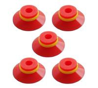 Turodeuo Industrial Flat Vacuum Suction Cup F Series Single-Layer Silicone Robotic Arm Accessory with Ribs,Pack of 5 Pcs F25