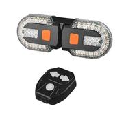 Turodeuo LED Bicycle Remote Control Turn Signal Taillight Waterproof Bike Warning Lamp for Outdoor Cycling Replacement Parts