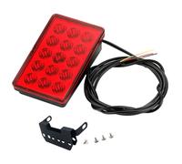 Turodeuo LED Car Brake Light 15LED F1 Style Universal Shell Pilot Light Car Rear Spoiler LED Brake Light Tail Light Red Shell