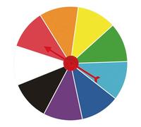 Turodeuo Lucky Draw Wheel Hanging Draw Wheel Roulettle Wheel for Fortune the Wheel Game Spinners for Rotate Toy Board Game 20cm