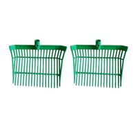 Turodeuo Manure Fork Replacement Head, Pitchfork Head, Horse Manure Rake, for Picking Up Manure, Stable Waste Removal, Easy to Use Green,2pcs