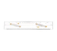 Turodeuo Marine Ruler Parallel Ruler Nautical Charts Parallel Ruler Mapping Points to Pull Parallel Ruler 450MM