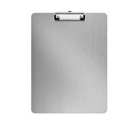 Turodeuo Metal Clipboard Folder A4 Stainless Steel Clip Board Bill Storage Folder Writing File Board Menu Splint for Business